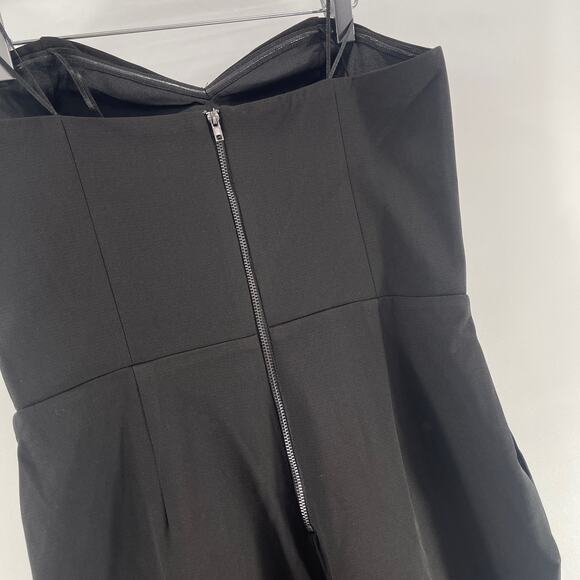 Adelyn Rae Strapless Jumpsuit Black Sweetheart Size Medium New With Tags - Picture 10 of 12
